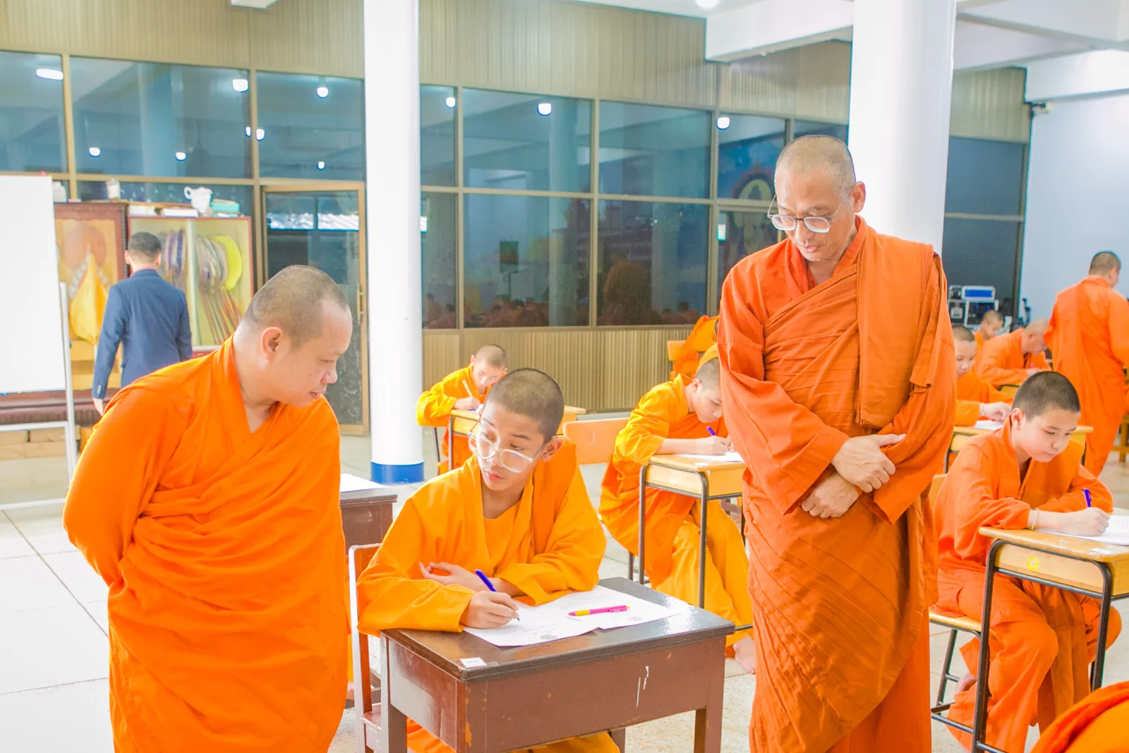 สำนักเรียนคณะสงฆ์อนัมนิกาย เปิดสนามสอบนักธรรมชั้นตรี ปี ๒๕๖๙ พระภิกษุสามเณร ๔๔ รูป เข้าสอบสืบสานการศึกษาพระธรรม
